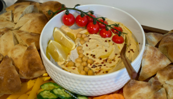 Family style platters served to the table
